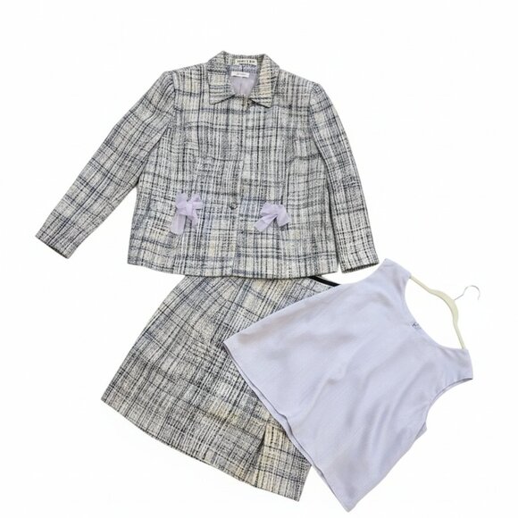 Clues Women’s Tweed Suit 22W – One-Time Wear + Free Purple Shirt - Picture 1 of 1